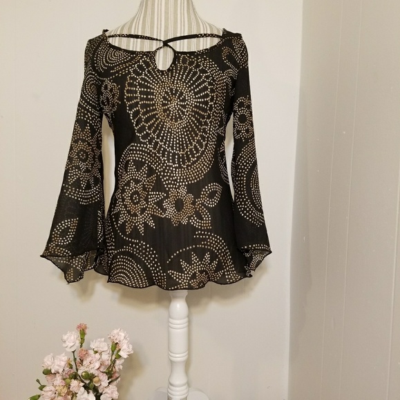 Tops - 🌻🌺🌻VINTAGE GIORGIO FIORLINI BOHO BELL SLEEVE!!
